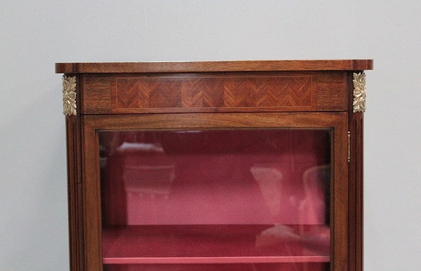 Louis XVI style mahogany display case 20th century