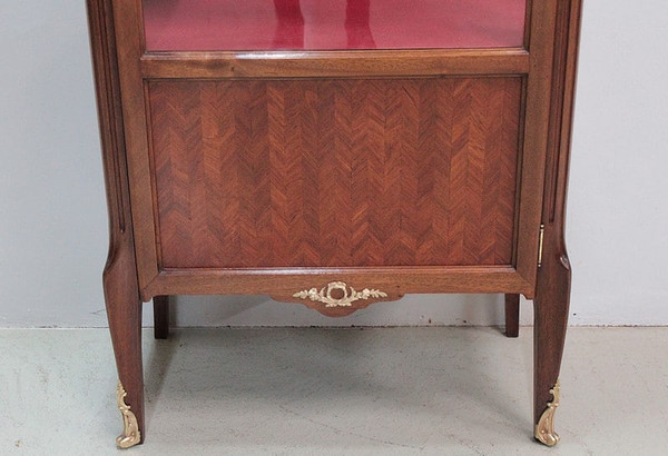 Louis XVI style mahogany display case 20th century