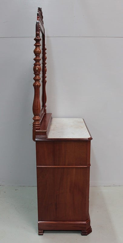 Commode Psiche in mogano XIX secolo