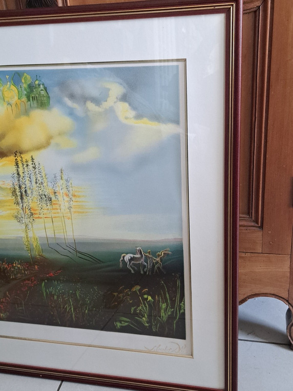 Lithograph Salvador Dali (1904-1989) - Mystical Vision "exp 115/295."