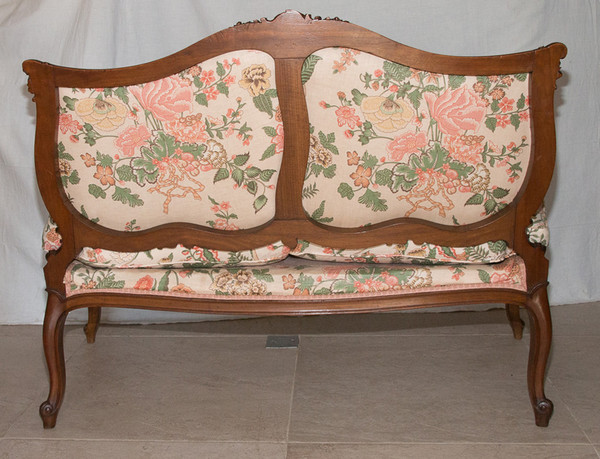 Bench seat Louis XV style Late 19th century