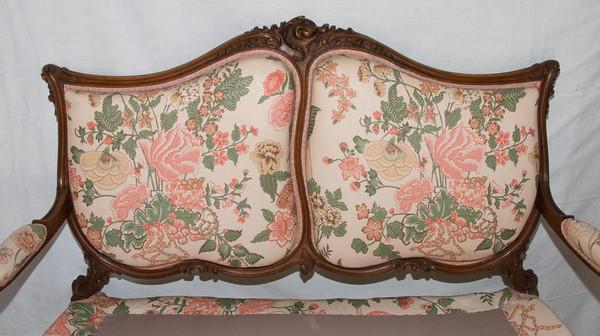 Bench seat Louis XV style Late 19th century