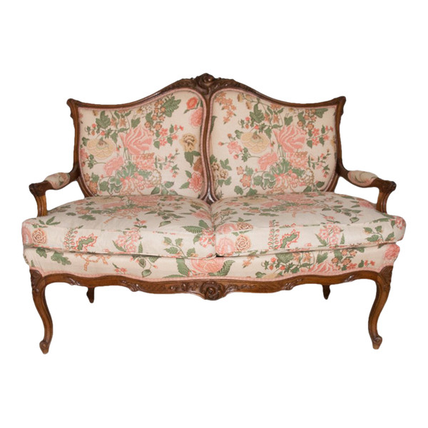 Bench seat Louis XV style Late 19th century