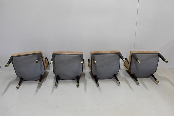 Suite of 4 Art Deco armchairs - 20th century