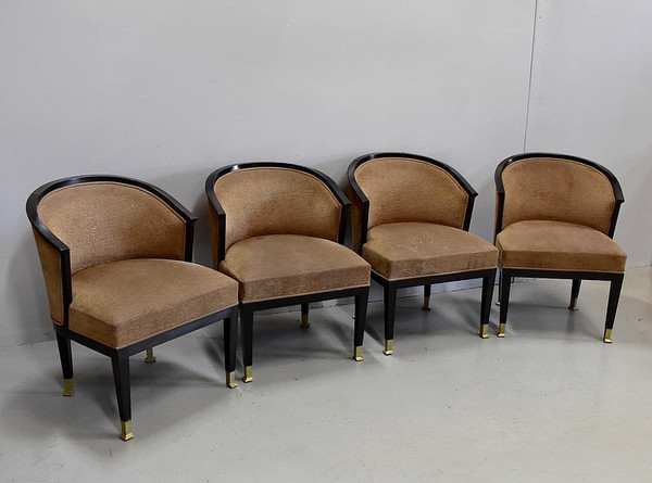 Suite of 4 Art Deco armchairs - 20th century