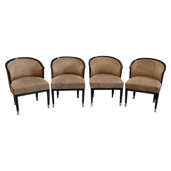 Suite of 4 Art Deco armchairs - 20th century