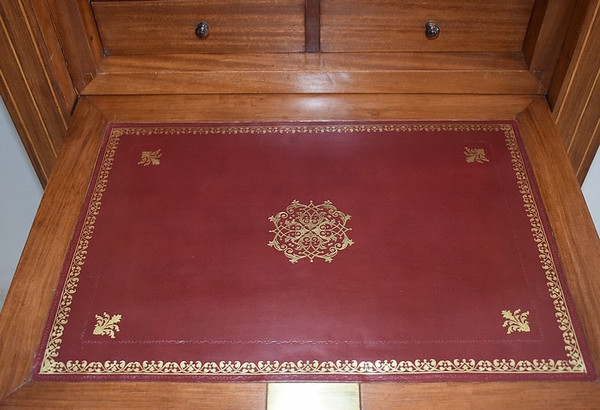 Marquetry secretary in the Charles X style - 19th century