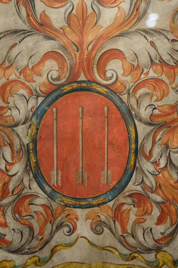 Painted Coat of Arms on Vellum, Flanders, 17th c.