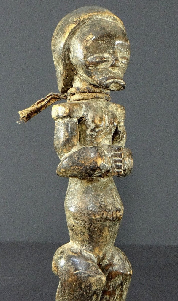 Gabon, Fang People, 1950s/1960s, Wooden "Eyema Byeri" Reliquary Guardian Figure.