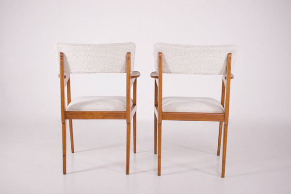 Pair of Marcel Gascoin style armchairs.