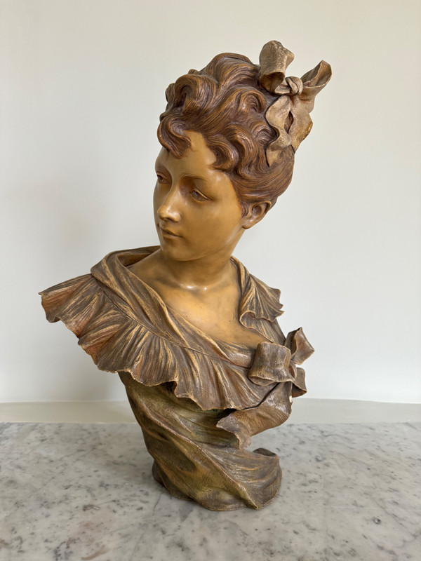 Beautiful Bust of a Woman Goldscheider