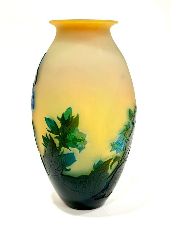 Emile Gallé Vase “Aux Gentianes”