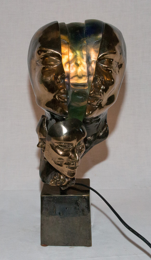 Lampe Sculpture De Yves Lohe Années 90