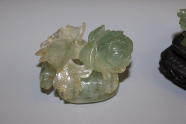 Vaso Coperto Di Fluorite Con Decorazioni Floreali, Asia