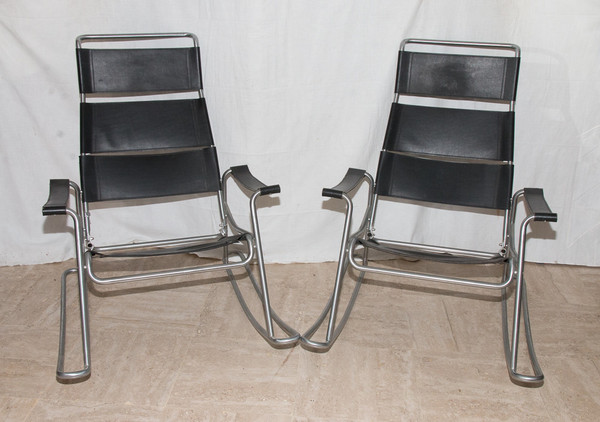 Pair of Marcel Breuer rocking chairs 1950