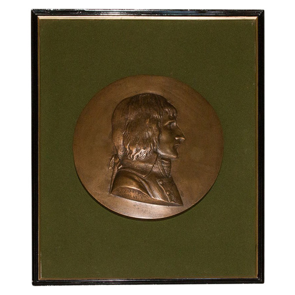 Bronze Medallion Of General Bonaparte Boizot 19th Century