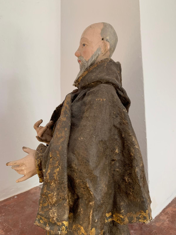 San Pedro de alcantara sculpture XVIII siècle