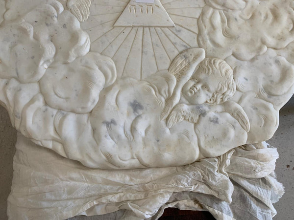 Marble bas relief