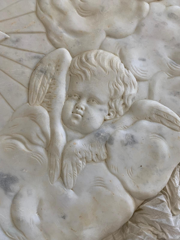 Marble bas relief