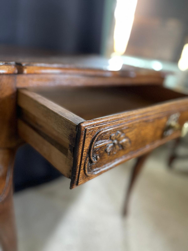 Table d’appoint guéridon en chêne Louis XV début 19e siècle 