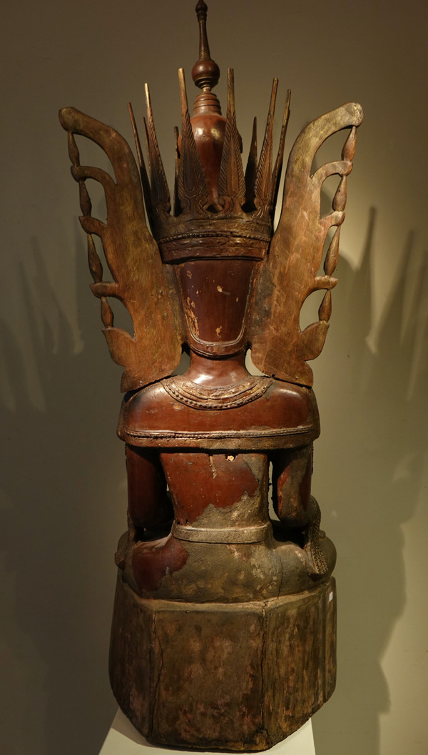 Buddha In Lacquered Wood, Shan States, Burma, Partly 18th C.