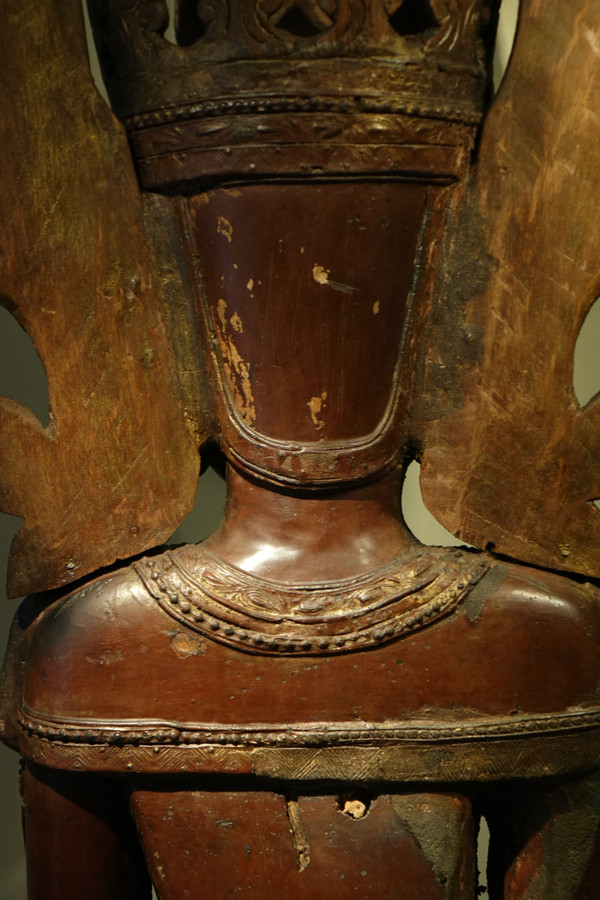 Buddha In Lacquered Wood, Shan States, Burma, Partly 18th C.