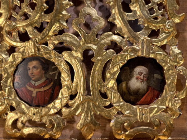 Large Reliquary Altarpiece And Its Predella – Circa 1675