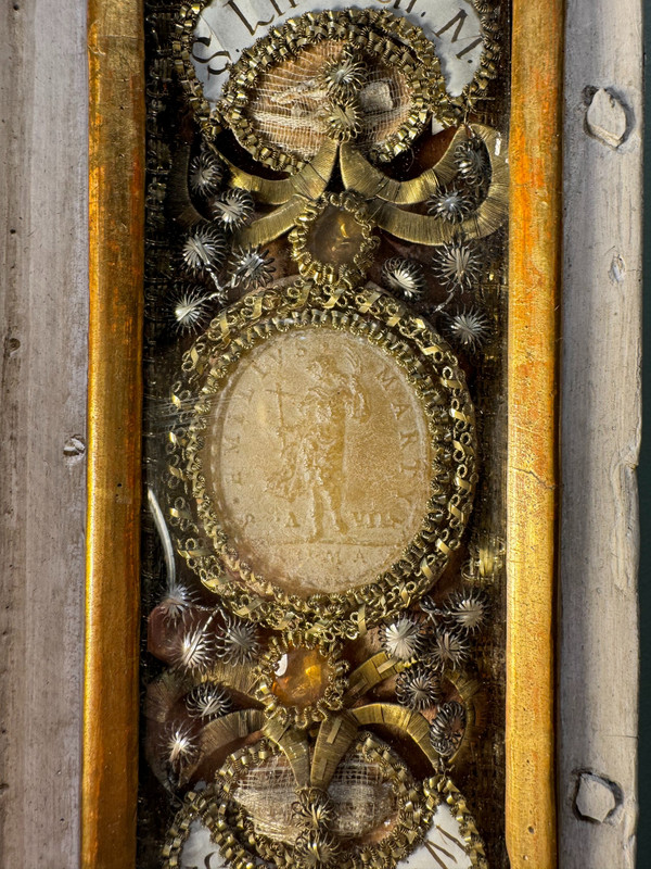 Large Reliquary Altarpiece And Its Predella – Circa 1675