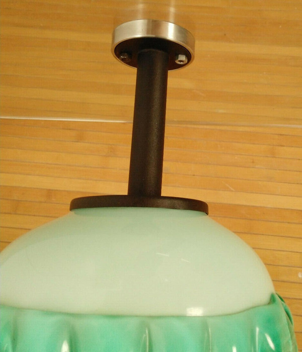 Murano glass pedestal table lamp