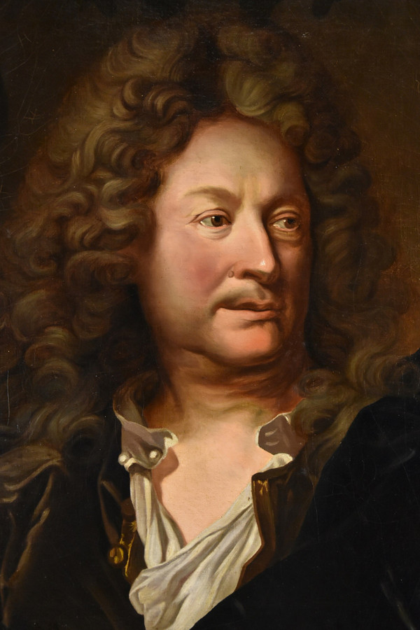 Portrait Du Peintre Charles De La Fosse, Hyacinthe Rigaud (Perpignan 1659 - Paris 1743)