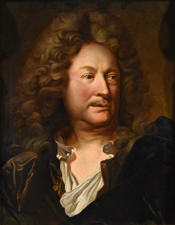 Portrait Du Peintre Charles De La Fosse, Hyacinthe Rigaud (Perpignan 1659 - Paris 1743)