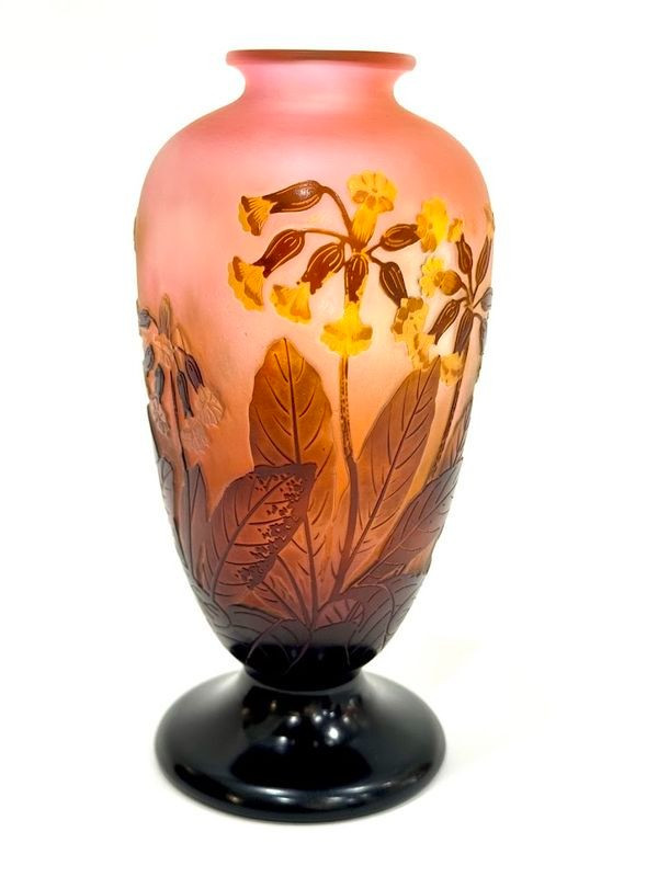 Emile Gallé "Aux Primevères Officinales" vase