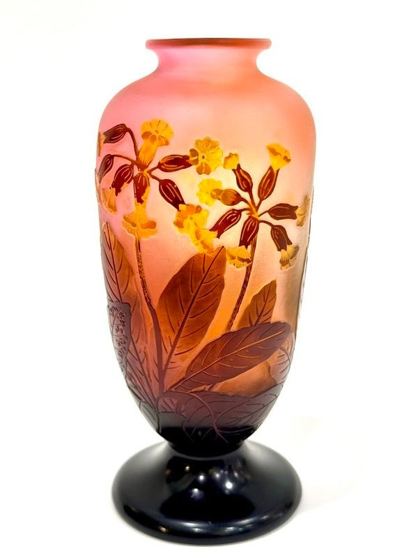 Emile Gallé "Aux Primevères Officinales" vase