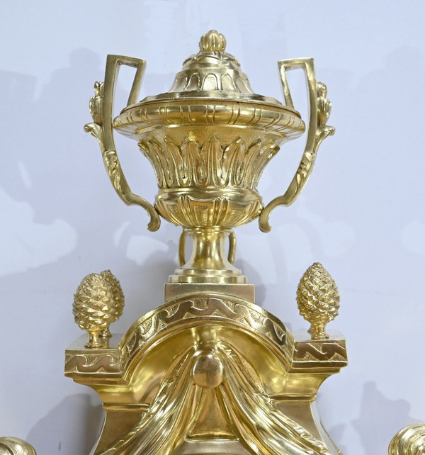 Important gilt bronze wall lamp, Maison Prosper Roussel - Mid-19th century