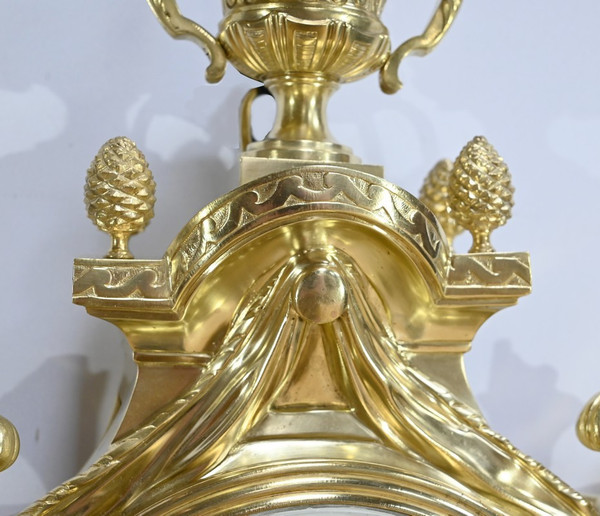 Important gilt bronze wall lamp, Maison Prosper Roussel - Mid-19th century