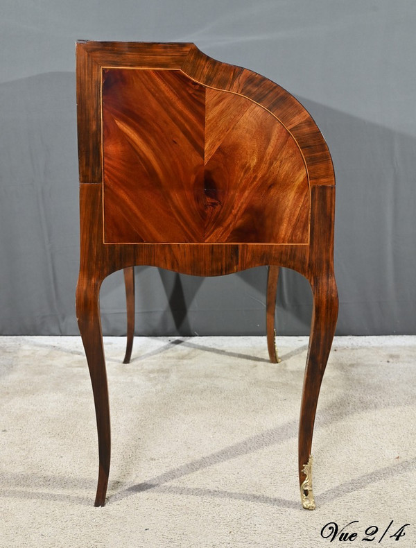 Mahogany and Rosewood Cylinder Desk, Louis XV period - 1st Part 18th century