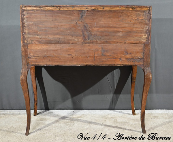 Mahogany and Rosewood Cylinder Desk, Louis XV period - 1st Part 18th century