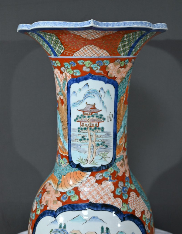 Wichtige Arita-Vase, Meiji-Zeit, Japan - Ende 19.