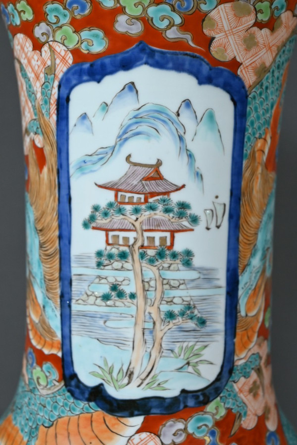 Wichtige Arita-Vase, Meiji-Zeit, Japan - Ende 19.