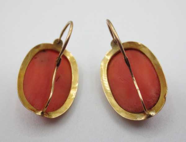 Pair of earrings, 19th century.