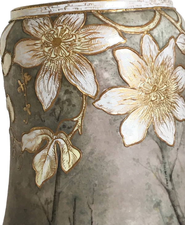 Paire de vases en Céramique, Signé Franz Anton Mehlen, Art Nouveau