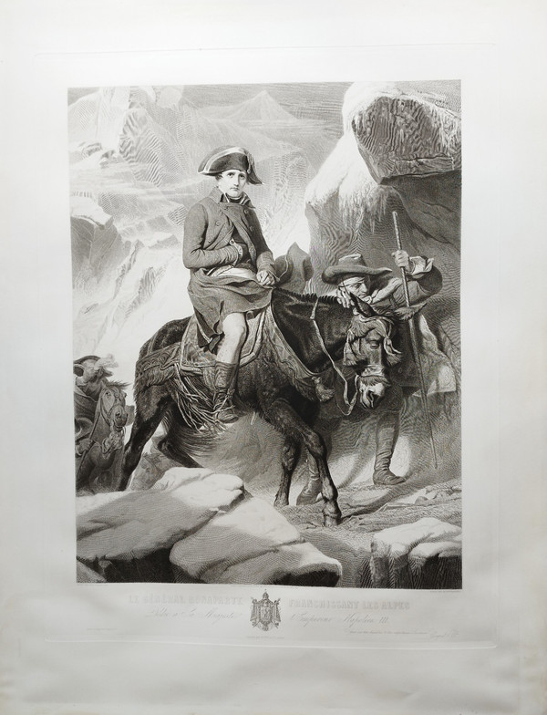 Napoleon Bonaparte Large 19th century engraving