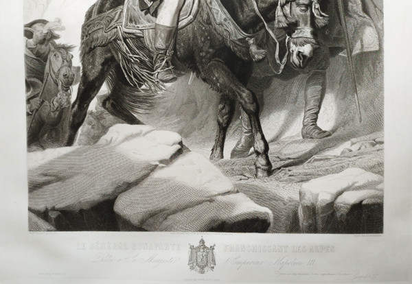 Napoleon Bonaparte Large 19th century engraving