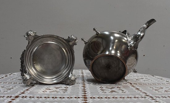 Samovar in Rame Argento, stile Luigi XV - Seconda metà del XIX secolo