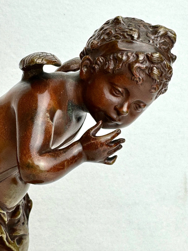 Bronze sculpture from the 19th century Cupid