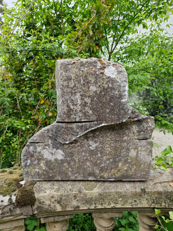 Stone bust of a man