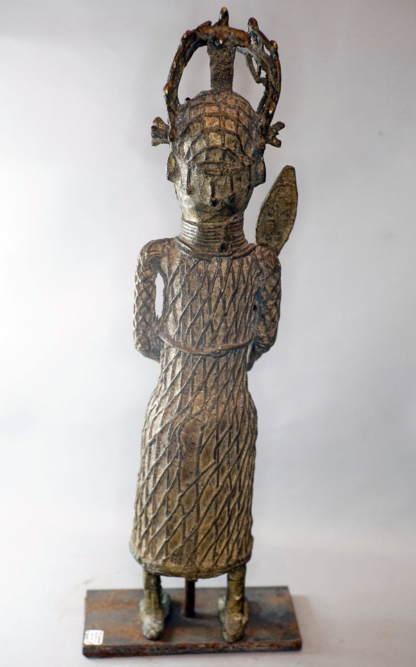 GUERRIERO OBA, BRONZO DAL BENIN