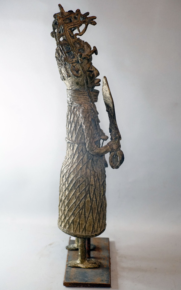 GUERRIERO OBA, BRONZO DAL BENIN