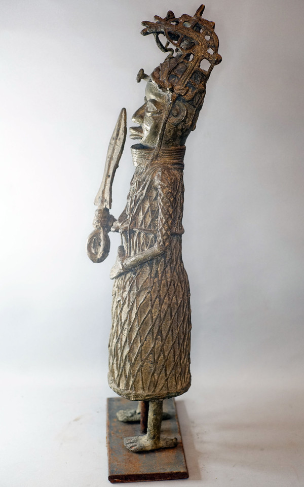 GUERRIERO OBA, BRONZO DAL BENIN