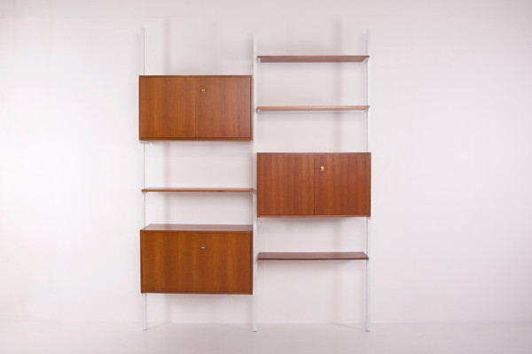 Modernist modular wall shelf